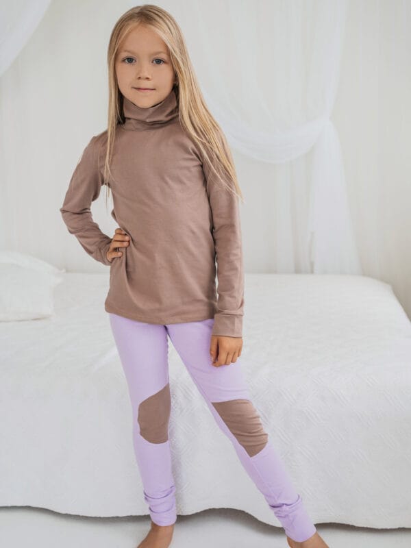 Latte spalvos eko medvilnės golfukas