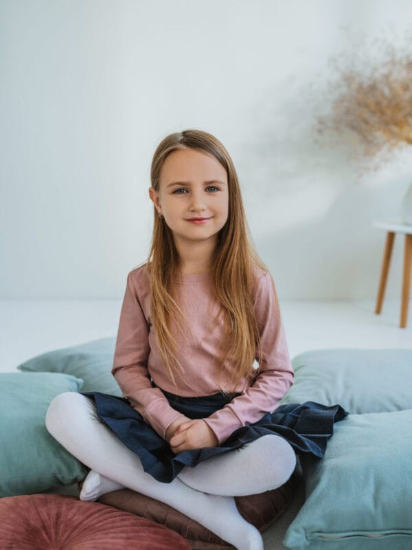 Pelenų rožinės eko medvilnės palaidinė