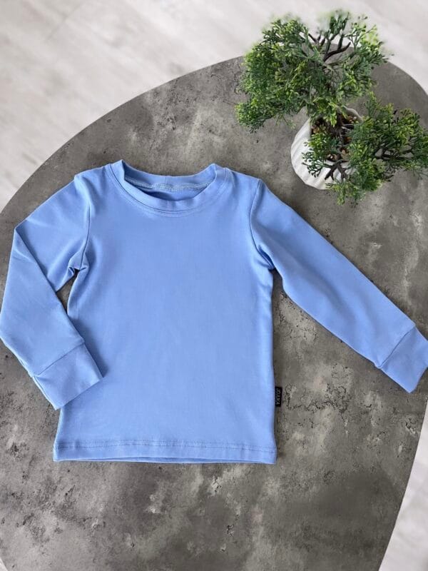 Žydros spalvos eko medvilnės palaidinė